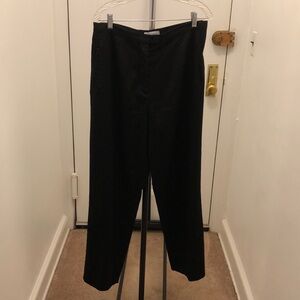 Dressbarn Pants Preowned Side Pockets Black Size 14 Made in Indonesia